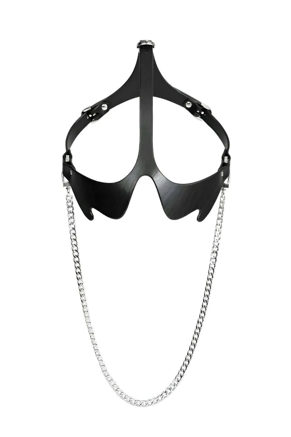 Zincirli Maske Detaylı Şık Korse Kemer, Şık Deri Kemer - Brf1136