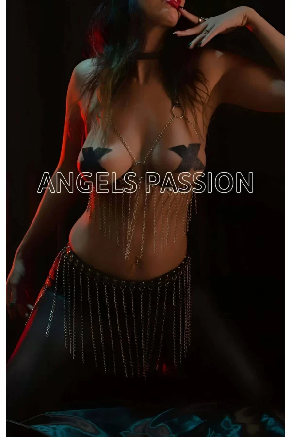 Zincirli Seksi Harness Takım, Zincirli Etek - Brf504