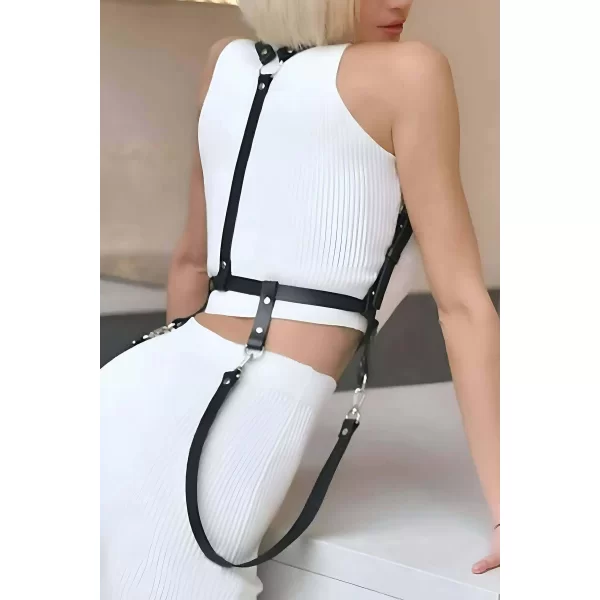 Elbise Üzeri Askılı Deri Kemer Harness - Brf1171