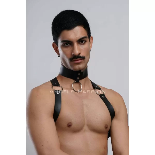 Erkek Choker Ve Göğüs Harness, Erkek Parti Giyim - Brfm35