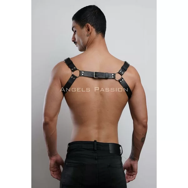 Erkek Göğüs Harness, Fantazi Giyim Deri Harness - Brfm7