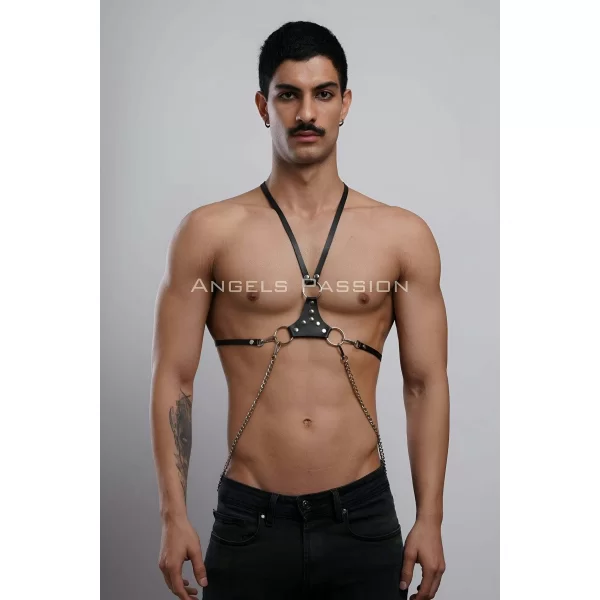 Erkek Omuz Harness - Seksi Erkek Deri Harness - Gay Harness İç Giyim - Brfm28