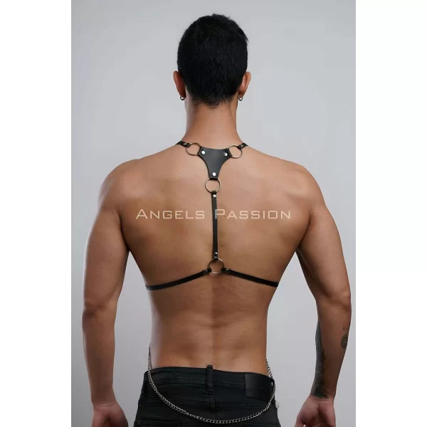 Erkek Omuz Harness - Seksi Erkek Deri Harness - Gay Harness İç Giyim - Brfm28