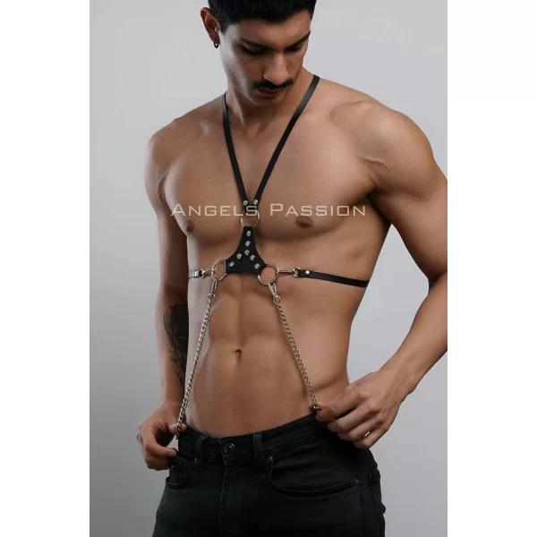 Erkek Omuz Harness - Seksi Erkek Deri Harness - Gay Harness İç Giyim - Brfm28