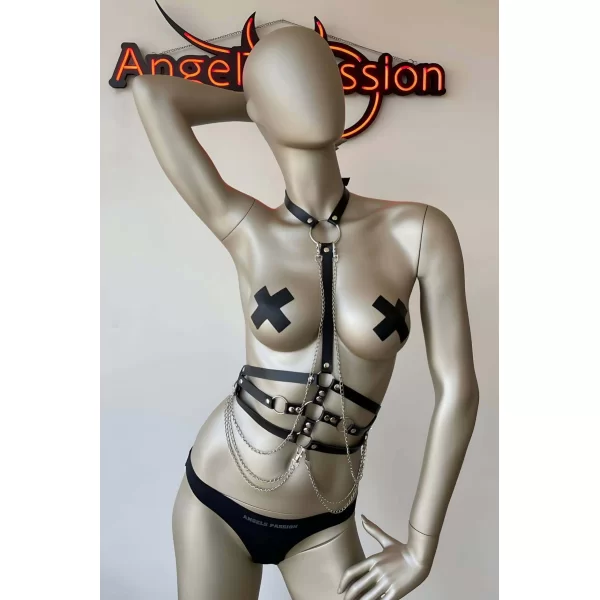 Göbeği Saran Fantazi Korse Harness - Brf10