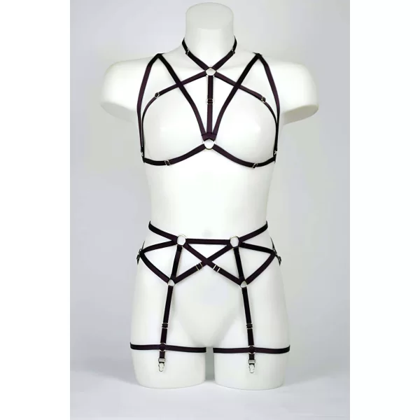 Göğüs Ve Jartiyer Kemerli Seksi Harness - Brf161