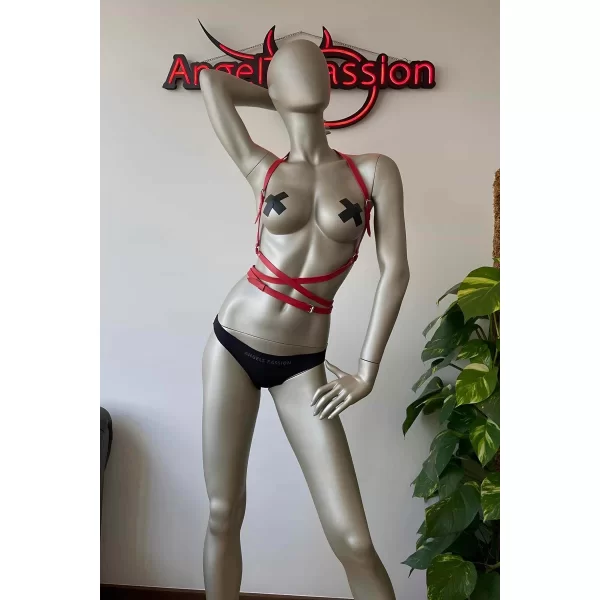 Kırmızı İç Giyim Özel Harness