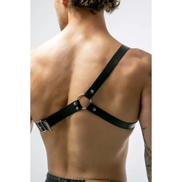 Tek Omuz Deri Erkek Harness - Brf211