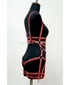 Deri Body Harness, Deri Dansçı Kostüm, Pole Dans Kostüm - Apft502