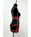 Deri Body Harness, Deri Dansçı Kostüm, Pole Dans Kostüm - Apft502