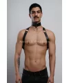 Erkek Choker Ve Göğüs Harness, Erkek Parti Giyim - Brfm35