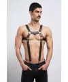 Erkek Göğüs Harness, Erkek Deri Pantolon Askısı, Erkek Clubwear - Brfm23