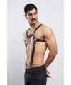 Erkek Göğüs Harness, Erkek Deri Pantolon Askısı, Erkek Clubwear - Brfm23