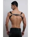 Erkek Göğüs Harness, Fantazi Giyim Deri Harness - Brfm7