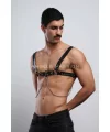 Erkek Gömlek Kemeri, Zincirli Göğüs Harness, Partywear, Clubwear - Brfm109