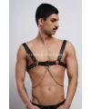 Erkek Gömlek Kemeri, Zincirli Göğüs Harness, Partywear, Clubwear - Brfm109