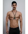 Erkek Omuz Harness - Seksi Erkek Deri Harness - Gay Harness İç Giyim - Brfm28