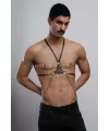 Erkek Omuz Harness - Seksi Erkek Deri Harness - Gay Harness İç Giyim - Brfm28