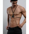 Erkek Omuz Harness - Seksi Erkek Deri Harness - Gay Harness İç Giyim - Brfm28