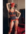 Fantazi Deri Harness Ve Maske Takım - Brf780