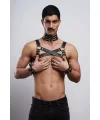 Gay Fantazi Giyim, Erkek Partywear, Tecnowear, Erkek Göğüs Harness- Brfm55