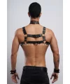 Gay Fantazi Giyim, Erkek Partywear, Tecnowear, Erkek Göğüs Harness- Brfm55