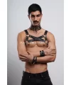 Gay Fantazi Giyim, Erkek Partywear, Tecnowear, Erkek Göğüs Harness- Brfm55