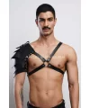 Gladyatör Harness, Tek Omuz Deri Harness, Cosplay Kostüm, Savaşçı Kostüm - Brfm154