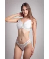 Güpür Brodeli Desteksiz Bralet Sütyen Külot Takım 4752