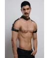 Kol - Boyun - Ve Omuz Detaylı Şık Erkek Harness, Erkek Partywear - Brfm90