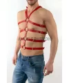 Seksi Erkek Body Harness, Deri Erkek Body Harness - Brfm54