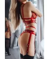 Seksi Tasmalı Kelepçeli Harness Takım - Brf509