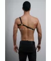 Tek Omuz Erkek Deri Harness - Dansçı Deri Giyim - Erkek Dansçı Ürünleri -  Brfm3