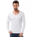 V Yaka Uzun Kollu Fit Kalıp T Shirt 1166