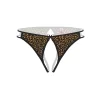 Ağı Açık Leopar Desenli Büyük Beden Fantazi Külot