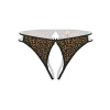 Ağı Açık Leopar Desenli Fantezi Külot String