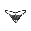 Ağı Açık Siyah Dantelli Fantezi İç Çamaşırı G String