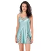 Aqua Saten Gecelik