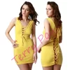 B101192 Arkası Açık Fantezi Mini Elbise