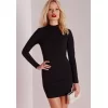 B101336 Uzun Kollu Mini Elbise