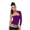 B101432 Pul Payet Aksesuarlı Bluz