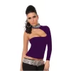 B101432 Pul Payet Aksesuarlı Bluz