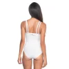 Beyaz Mı Emay 2073 Göğüsü Açık Desenli Body Korse