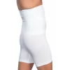 Beyaz Mı Emay E1005 Erkek Yüksek Bel Double Boxer Korse