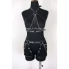 Deri Body Harness, Kadın Deri Fantezi Giyim - Brf1084