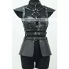 Deri Elbise Harness, Deri Etek Ve Göğüs Elbise - Brf1371