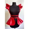 Deri Elbise Harness, Mini Deri Etek, Deri Elbise Etek Harness - Brf1001