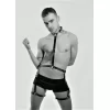 Deri Erkek  Jartiyer Harness Fantazi Giyim - Brfm34