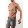 Deri Pantalona Bağlanan Seksi Erkek  Harness - Brfm11