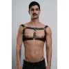 Erkek  Parti Aksesuar, Clubwear, Deri Göğüs Harness, Erkek  Fantezi Giyim - Brfm116